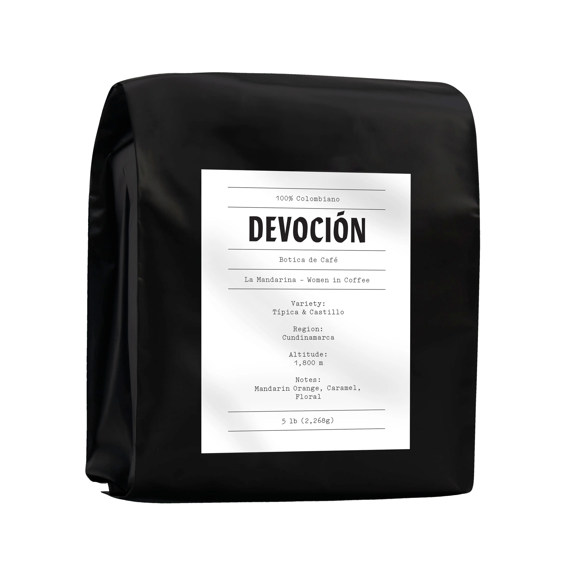 Devoción LA MANDARINA - WOMEN IN COFFEE - 5LB